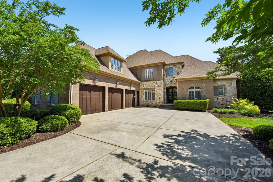 Exquisite Luxury Estate in Longview | Gated Golf Course Living. 
Experience the pinnacle of sophisticated living in The Club at Longview, Union County’s premier gated community featuring the region’s only Jack Nicklaus Signature golf course. This meticulously maintained estate offers a rare primary-on-main layout plus a secondary main-level guest suite—perfect for multi-generational living or refined hosting. Step through elegant glass doors into a sun-drenched floor plan highlighted by pristine hardwoods, plantation shutters, and fresh neutral paint. Formal dining room and living room / office aside the foyer and stunning 2 sty greatroom with gas fireplace. Windows from floor to ceiling bring the outdoors in. The chef’s kitchen is a showstopper, boasting updated white cabinetry, gas cooktop, designer backsplash, and modern lighting, all flowing seamlessly into a cozy keeping room plus casual dining area. Retreat to the expansive primary suite where floor-to-ceiling windows frame serene, private backyard views. The spa-like bath features a separate soaking tub, tiled shower, and dual walk-in closets.  The upper level expands your living space with a loft/desk area,  three generous bedrooms and a massive bonus/bedroom (over 544 sqft)with built-in shelving and closet—ideal for a home theater or fitness studio. Outside, dual terraces provide the ultimate setting for al fresco dining and grilling overlooking a private tree-lined rear yard. Zoned for the highly-coveted, top-ranked Marvin Ridge schools. Residents enjoy world-class amenities including a manor-style clubhouse, resort-style pools, tennis, and a family activity center.  Social membership required, Golf membership optional.  Easy access to amenities.  Home warranty and transferable termite bond for complete Peace of Mind!  Don't wait, today is the best day to start enjoying the good life!