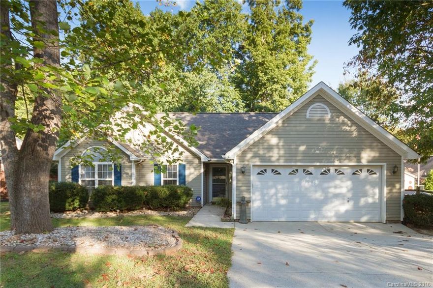 Back on Market and Pre-Inspected! Beautifully Updated 3 Bedroom Ranch with Open Floor Plan! Bright & Sunny Great Room with Vaulted Ceilings & Sliding Doors to Outside Patio, Kitchen w/Pass Through Window Open to Spacious Breakfast Area, Master Bedroom w/Trey Ceiling, Large Secondary Bedrooms, Huge Extended Patio for Outdoor Entertaining, Backyard Oasis w/Outdoor Firepit! Great Location Close to Shopping, Restaurants with Mooresville City Services & Award Winning Schools.