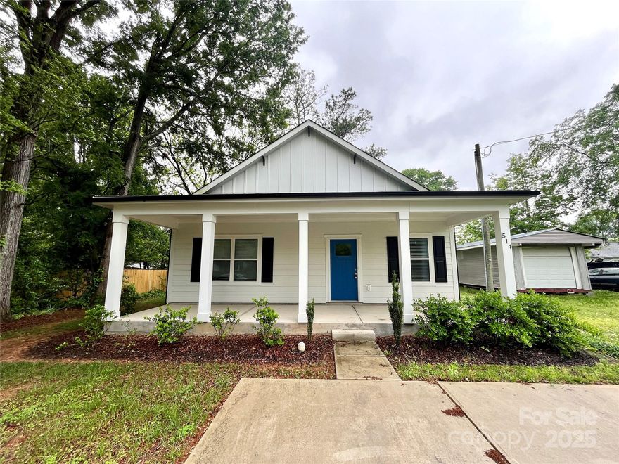 Beautiful home built in 2022 in Rock Hill, SC! Near all the shops and areas of Rock Hill, plus easy access to I77 and Charlotte, this property is ready for a new owner! The home welcomes you with a huge, country-style front porch where the wood rocking chairs could go! The open floor plan leads into a wonderful kitchen with white shaker cabinets, granite counters, SS appliances, recessed lighting, and LVP flooring. Large bedrooms and two full baths give plenty of space. Well built with a custom home vibe, come see it and make it your own!