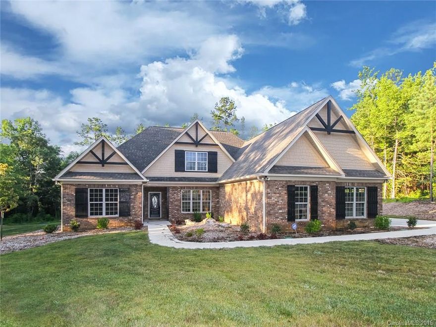 Gorgeous custom home on almost 3 acres! Notice the gourmet kitchen with high quality cabinets & appliances, detailed woodwork in the moldings & built-ins, and a master suite with fabulous trey ceilings and a walk-in shower fit for a king. Don't forget the expansive covered patio with pre-installed gas lines, that could easily host an outdoor kitchen/BBQ/pizza oven. All of this in a serene setting.