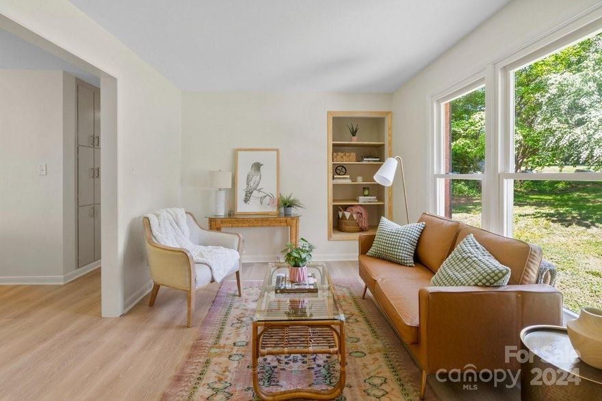 This charming brick ranch is on a storybook street only a mile away from downtown York.  Rocking chair covered front porch.  Fully renovated with a designer's eye & attention to detail!  Three bedrooms, 1.5 bathrooms, and two living spaces: a front living room and a den with a fireplace.  Enjoy cooking in the brand-new kitchen with butcherblock countertops and stainless appliances.  Refinished hardwoods, new LVP, and designer tile flow beautifully through the property.  Split bedrooms, giving the primary privacy.  Fresh landscaping in the front, the fenced backyard backs to a lush wooded area.  Large laundry room and lots of storage throughout.  Several new windows, brand new HVAC, turnkey and ready for you!  GC 1-year warranty of work & materials included, see attachment
*City of York is redoing the culvert and apron asphalt in the coming weeks