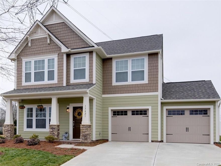 MOTIVATED SELLERS! Sparkling 2 story Craftsman home with "right size" open floor plan built in 2015! Luxury white kitchen has granite,island,tile backsplash and SS appliances, service bar and walk-in pantry; office, family room; built-in drop zone off  2 car garage. Upstairs find huge master suite, bonus room, laundry room, large secondary BRs plus another bath. Plenty of natural light; up-to-date neutral decor. Established landscaping, very quiet street, no rear yard neighbors-just a pasture!