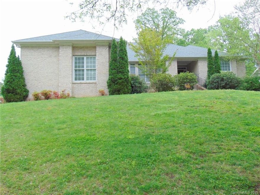 Custom built brick home. Freshly painted. Master bath has been updated with a large frameless shower area, garden tub, new tile, new brushed nickle faucets, towel racks, shower head, etc. Bright, open floor plan. Granite counter tops in kitchen w\center island. Double oven. Custom built-in refrigerator. Huge master bedroom, tray ceilings, screened porch. Beautiful paver patio area for entertaining. Flat back yard. Top rated schools. Easy access to I-485. No HOA fees.