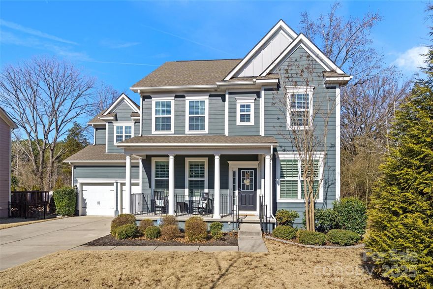 Welcome to this stunning 5-bedroom home, perfectly situated at the end of a quiet cul-de-sac on a spacious lot. New carpet and paint give a fresh feel! With a beautifully designed open concept, the kitchen overlooks the bright and airy living room, creating the ideal space for entertaining. Chefs kitchen has double ovens and gas cooktop. The elegant dining room and office adds a touch of sophistication, while plantation shutters throughout the home enhance both privacy and charm. Private second stairway gives access to separate in-law suite or flex area complete with full bath and walk in closet. Primary bedroom, laundry and 3 additional bedrooms are located opposite stairways upstairs for added convenience. Step outside to discover an open deck, fenced backyard with endless potential—whether you dream of adding a pool, extending the patio, or designing your ideal outdoor oasis, the possibilities are truly endless. Long driveway allowing space for tandem parking.