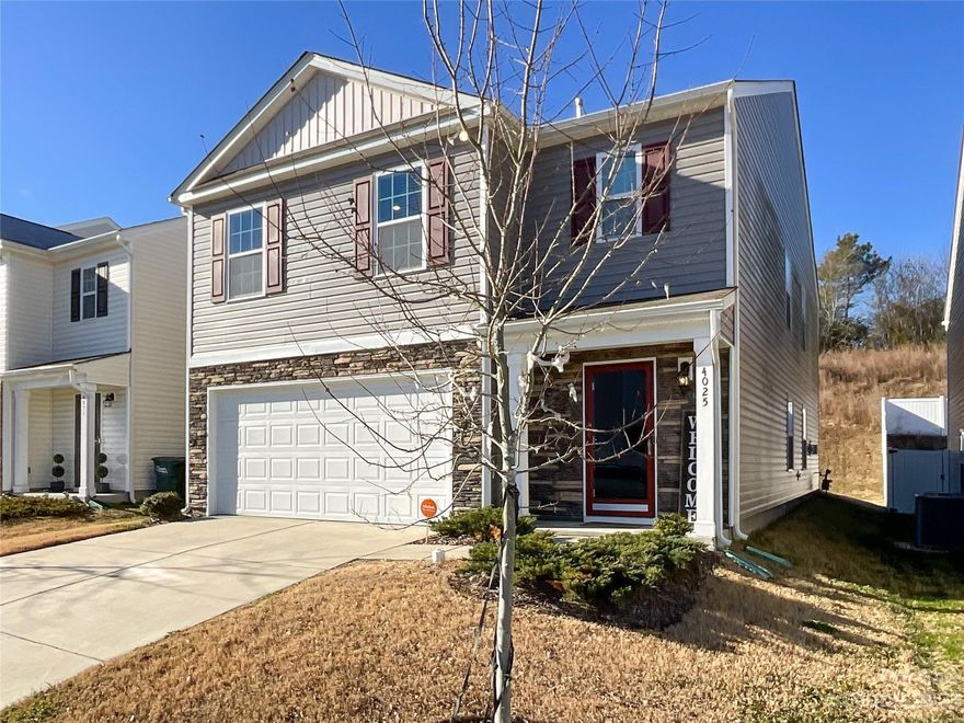 Lovely 5 bedroom home in Hallstead.  One bedroom and full bath on the main floor with an open floorplan - huge kitchen island, beautiful granite countertops with black cabinets.  Walk in pantry.  Private back yard.  Primary bedroom on second floor with large bathroom and walk in closet.  Loft area at the top of stairs that can be used as an office or small siting area.  There is a large laundry room, and three other spacious bedrooms with a full bath.  Excellent neighborhood in a great location - downtown Concord is close by with wonderful options for dining and entertainment, and then there's Concord Mills Mall - 20 minutes away and lots of dining, shopping and entertainment - not so close you have to deal with the traffic but close enough to visit and enjoy.