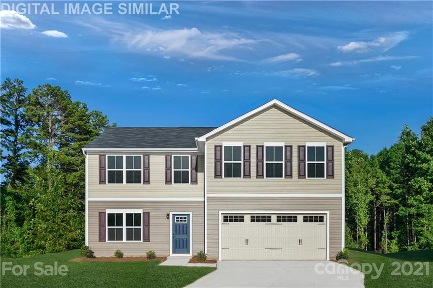 This is the ideal open floor plan with the great room flowing into the kitchen, and dining area. The kitchen features all appliances and an oversized island. Upstairs are 4 spacious bedrooms with the option to add a 5th bedroom or include a loft. The Owner's bedroom includes an ensuite bath and two walk-in closets. A hall bath and separate laundry room provide the ultimate in convenience. All kitchen appliances, Washer and dryer included.  $4,000 towards closing cost with in house lender. To- Be- Built.