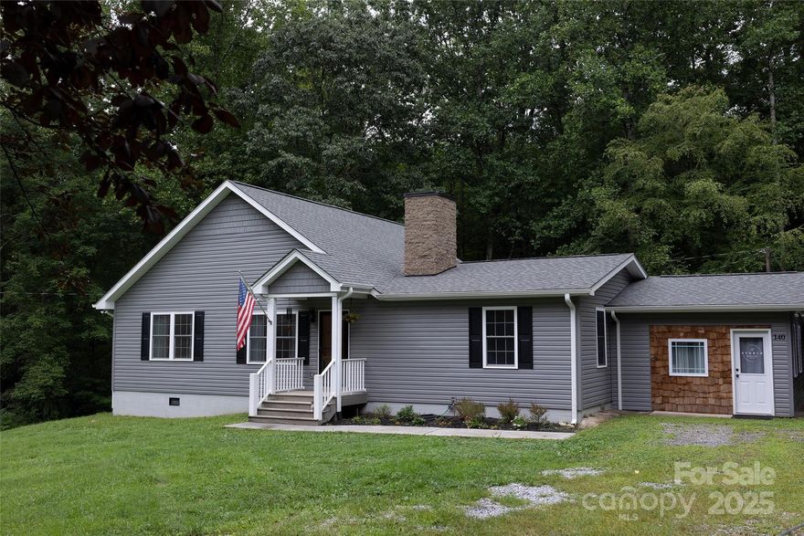 Low maintenance home nestled on 2.73 acres with a stream awaits new owners. Natural light, vaulted ceilings & a rock fireplace are the first things you may notice as you walk in the front door. The kitchen has been beautifully updated with stainless steel appliances and granite countertops. On the left side of the home is the primary bedroom and bath, including a walk in shower with dual shower heads & a separate toilet room. A huge walk in closet leads straight from the primary bedroom to the laundry room. Off of the laundry room is a private deck to relax & enjoy the surrounding nature, as no other homes are visible. On the right side of the home are two additional bedrooms and a full bath, with wood flooring throughout. A recently converted garage is being used as a studio but offers 371 sq ft of flex space. The 24 x 34 metal building offers plenty of room for storage or creating the perfect workshop. No HOA. Located near several wineries & less than 15 minutes to shopping.