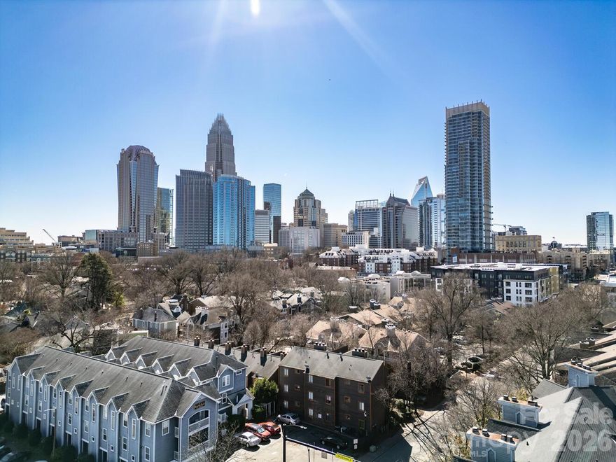 Located in the heart of Fourth Ward, this private 1-bedroom, 1-bath condo offers city views and a no-car-needed Uptown lifestyle with the charm and character that make Fourth Ward so desirable. Enjoy access to community amenities including an outdoor pool, clubhouse, and fitness center, all within a residential setting just steps from Uptown’s restaurants, shops, nightlife, and theaters. Ideal for professionals seeking a minimal commute and low-maintenance ownership in one of Uptown Charlotte’s most established neighborhoods. If you're tired of rent increases and want to start building your own equity - here's your opportunity - and at a very attractive price.