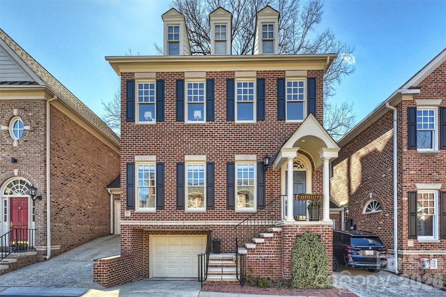 Welcome to 1244 Dilworth Crescent Row — where timeless neighborhood charm meets a beautifully reimagined interior in the heart of Dilworth. Built in 1993 and extensively renovated in 2020, this sophisticated townhome offers a bright, open floor plan with nearly 10-foot ceilings and refined finishes throughout. The main level was thoughtfully redesigned to create seamless flow between living, dining, and kitchen spaces — ideal for both everyday living and entertaining. The gourmet kitchen is a true showpiece, featuring a chef’s dual-fuel range, expansive quartz countertops, a statement island with seating for five, built-in counter-depth refrigerator, custom cabinetry with extra-depth uppers, and abundant storage. A stylish bar area with black walnut butcher block, wine fridge, tile backsplash, and dedicated bottle storage adds warmth and character to the dining space. A charming bay window overlooking the private courtyard provides the perfect nook for casual dining or a home workspace. Upstairs, hardwood floors continue through the hallway and spacious primary suite, which offers two walk-in closets and a fully renovated spa-inspired bath with soaking tub, oversized marble shower, dual vanities, and heated floors. Two additional bedrooms feature new carpet and skyline views, complemented by a beautifully updated secondary bath. The versatile lower level has been newly carpeted and refreshed — perfect for a home office, fitness studio, media room, or guest retreat. Outdoor living is equally inviting with a private courtyard patio complete with fountain and lush greenery — ideal for grilling, dining al fresco, or relaxing with your favorite beverage.
One of the few homes in the community offering two garages, this property also includes driveway parking and eligibility for City of Charlotte F-permit street parking. Unbeatable location just blocks from Atrium Health, Levine Cancer Institute, Wake Forest University School of Medicine, Dowd YMCA, and The Pearl District. Enjoy walkable access to East Boulevard dining and shopping, Uptown, South End, the Arts District, and Carolina Panthers games.
A rare opportunity to own a meticulously updated home in one of Charlotte’s most desirable and connected neighborhoods.
SHOWINGS START 2/26/26 at 3:00