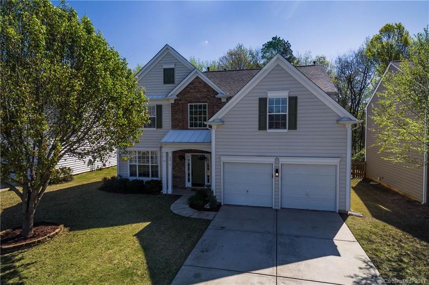 Updated home in Ballantyne. Best school district. Home has been completely updated with all new interior paint throughout. New HVAC for upstairs in 2015. New roof in November 2016. Kitchen has been updated with granite countertops. Hardwoods throughout entire first floor. Open floor plan with master bedroom on the main floor. Backs to woods with stunning, extended deck space to enjoy wooded view. Fenced yard. Convenient to everything including 485 interstate, shopping, restaurants and Uptown.