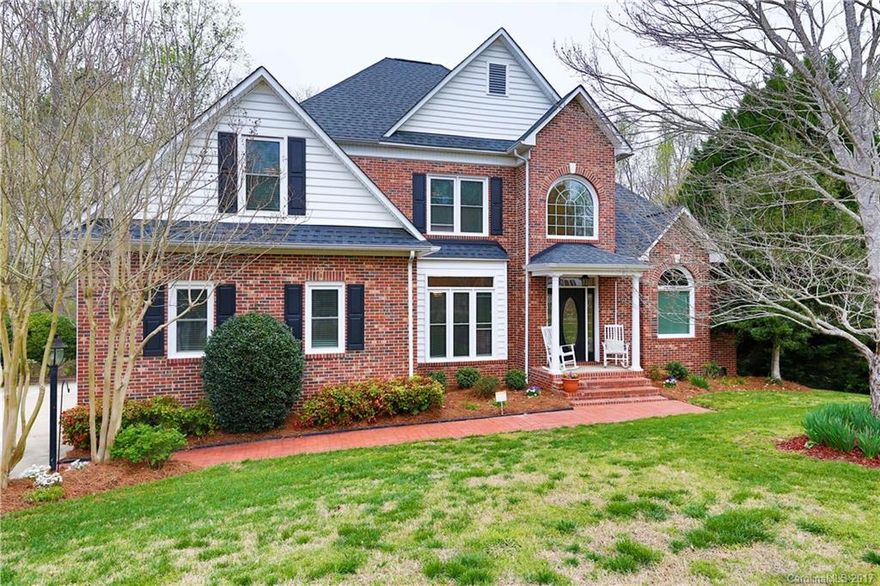 This lovely, brick home has so many advantages you want! Enjoy cooking in the gourmet kitchen w/ work island/bar, SS appliances, gas range w/ two ovens! You’ll appreciate the solid wood, tongue & groove floors. Relax in summer w/ cocktails on your screened porch oasis overlooking 1+ ac private yard! Stay cozy in winter in front of an electric or gas fireplace in the Great Room. Master down. City water/sewer w/ county taxes! Walk to Mt Gallant Elementary & Dutchman Creek Middle. Welcome home!