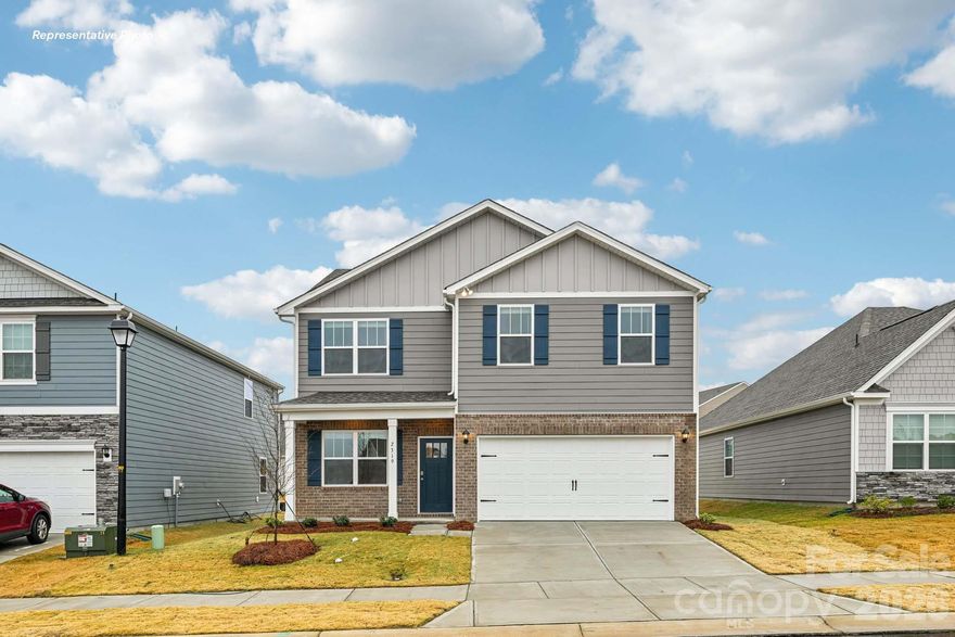 The Belhaven is a spacious & modern two-story home built with open concept living in mind. This home offers four bedrooms, two & a half bathrooms & a two-car garage. The moment you step inside you’ll be greeted by an inviting foyer that leads you to the heart of the home. This impressive space features a living room, dining area, & gourmet kitchen. The well-appointed kitchen is complete with modern appliances, large countertops, & pantry.  Escape to the primary suite, complete with ample bedroom space, en-suite bathroom with dual vanities, & large walk-in closet. The additional bedrooms provide comfort & privacy for all household members. The laundry room completes the second floor. A flex space is located on the first floor & it can be customized to fit your needs. Additional features include a front porch & outdoor patio, perfect for entertaining or enjoying the weather. With its thoughtful design, spacious layout, and modern conveniences, the Belhaven is the home for you.