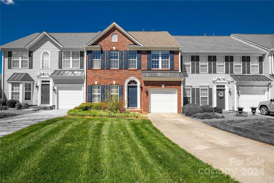 Welcome to 129 Autumn Falls, a stunning townhome located in the heart of Lake Wylie. This beautiful property is conveniently situated near shopping, dining, and award-winning Clover Schools. As you approach the home, you will be captivated by the brick front facing, complete with a single-car garage. Inside, you will discover beautiful LVP flooring and a neutral gray color palette. The kitchen boasts a bar-height counter that overlooks the living area and a breakfast and sunroom. You will find all three bedrooms, the guest bathroom, and the laundry on the 2nd floor. The primary suite features a tray ceiling, a walk-in closet, and an en-suite with another walk-in closet! The sunroom leads to a private patio and a gorgeous yard area, perfect for enjoying the summer sunshine! Back on market at no fault of seller.