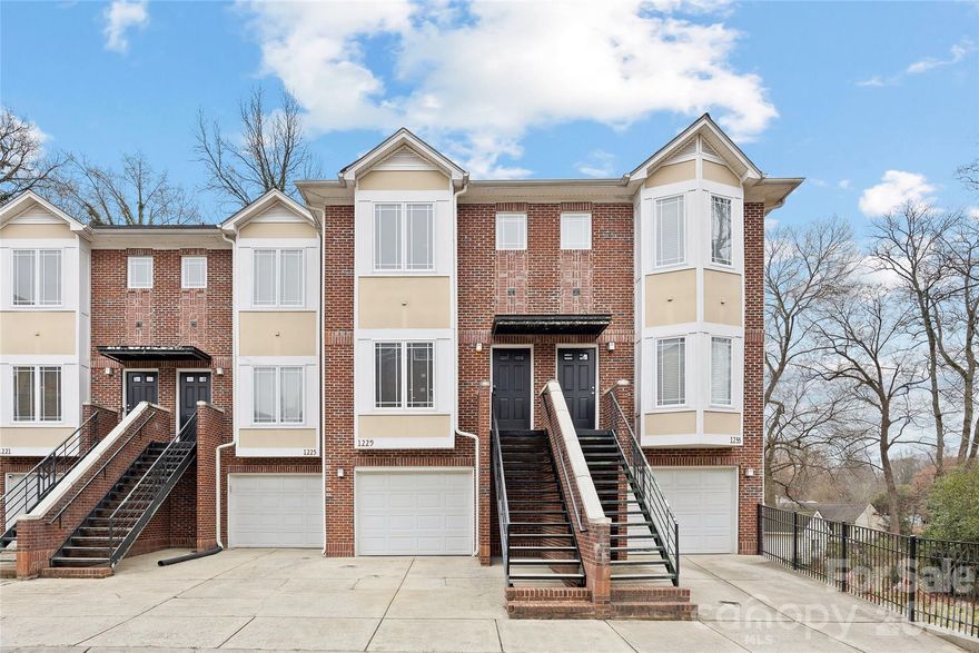 Welcome to this beautifully updated 3 bed / 3.5 bath townhome tucked away in Preston Townhomes in sought-after Madison Park. Designed with both style and functionality in mind, this three-story residence offers thoughtful upgrades throughout and a versatile floor plan ideal for today's living. The open-concept main level features a living room, dining area, updated half bath, and a renovated kitchen - perfect for entertaining! The spacious living area allows for a flexible seating arrangement and has a charming built-in window seat with hidden storage, adding both character and convenience. The kitchen boasts neutral custom cabinetry, an extended quartz countertop with a decorative tile backsplash, stainless steel appliances including an added wine fridge, and a peninsula with bar seating. Upstairs on the third level, the generous primary suite is a true retreat, thanks in part, to an updated en-suite bathroom with a double vanity and a glass-enclosed shower. The secondary bedroom also has its own en-suite bath with a freestanding soaking tub and an upgraded vanity. Custom closet organizers enhance storage in both upper-level bedrooms. The lower level offers incredible flexibility and has wood-look tile flooring throughout. The third bedroom could easily be used as a home office or multi-use space. Plus, it has access to its own refreshed bathroom. Additional home highlights include: engineered hardwood floors, recessed lighting, and motorized blinds on the main and upper levels. All bathrooms have been updated with quartz countertops and modern lighting. The garage features new epoxy flooring, fresh paint, and a separate utility storage closet. Multiple outdoor spaces, including a concrete paver patio on the lower level and a balcony off the kitchen on the main level, add to the home’s overall appeal. All located just minutes from world-class dining and shopping at Park Road Shopping Center and SouthPark Mall. This move-in-ready townhome offers the perfect blend of comfort, style, and location!