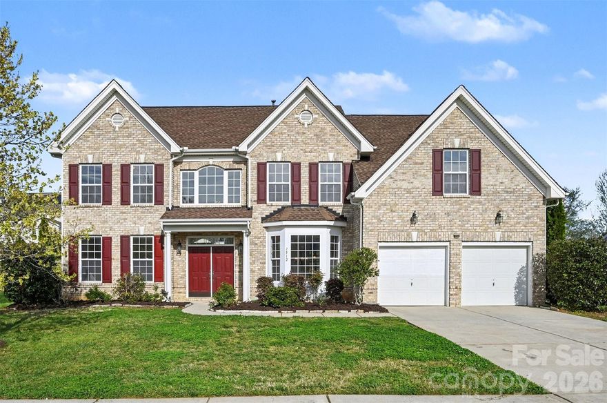 Outstanding value on this spacious 5-bedroom home in the sought-after Bridge Pointe community in Harrisburg! Welcome to this beautiful, well-maintained home, perfectly situated in a prime Harrisburg location. Built in 2007 on just over a third of an acre, this spacious residence offers 5 bedrooms, 3 full bathrooms, and an expansive bonus room designed for both comfort and entertainment. The double door entry opens to a grand foyer with a dual entry staircase for convenient access from the foyer or the kitchen. The home flows seamlessly through the living and dining room, then into the family room and kitchen. The main level also features a guest bedroom and full bath, ideal for visitors or could be used as an office space. The kitchen is perfect for entertaining with double ovens, a new electric cooktop, large center island, touch activated sink, and a large breakfast area with window seat. Enjoy gatherings in the large family room complete with surround sound, while the large bonus room upstairs, featuring French doors and its own surround sound system, provides the perfect space for a media/theater room, home office, or playroom. Upstairs, you’ll find 4 additional bedrooms, including a luxurious primary suite with double-door entry leading into a private sitting room. Step out onto the deck connected to the primary to enjoy morning coffee while overlooking the lush, private backyard filled with a variety of fruit trees, crepe myrtles and natural privacy hedges. The primary suite also offers two oversized walk-in closets and a beautifully updated bathroom with a brand-new glass shower door. Freshly painted throughout and featuring brand-new carpet, this home is truly move-in ready. Seller is also offering a transferable home warranty, valid through August 2029. Residents of Bridge Pointe enjoy exceptional community amenities, including a pool, tennis and pickleball courts, playground, and clubhouse. Conveniently located near schools, shopping, dining, and major highways, this home provides easy access to everything the area has to offer. Don’t miss the opportunity to make this stunning property your next home!