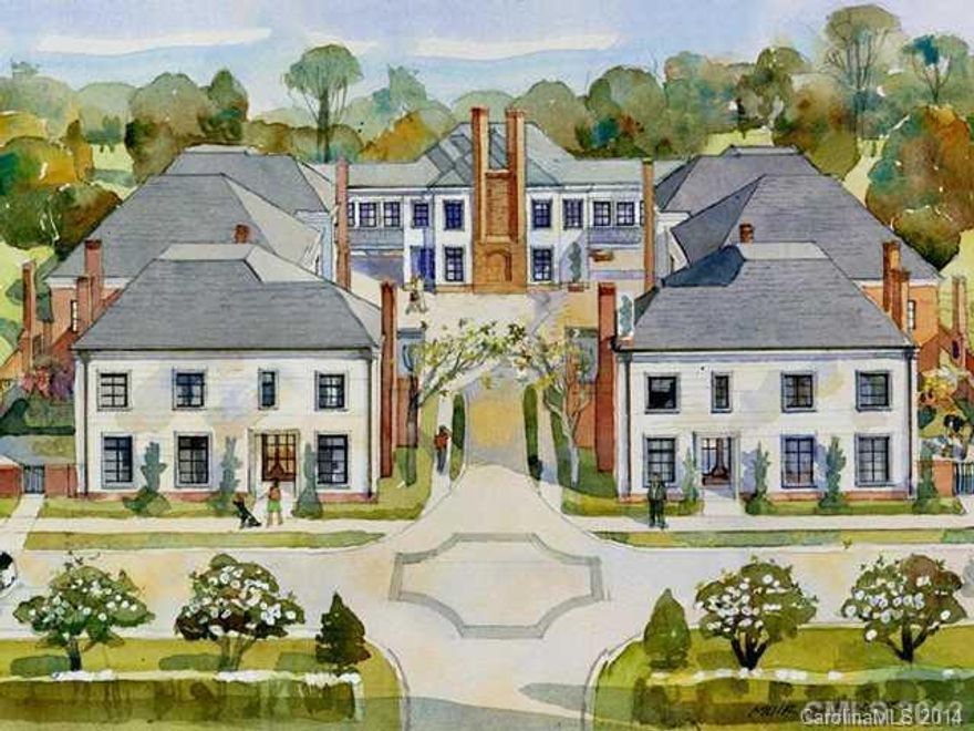 Each distinguished home in Kenwood Myers Park will feature open floor plans, 10 foot ceilings, two masonry fireplaces, elevators, two-car garages, "smart-wiring" & high quality finishes. Brick-walled private yards feature a masonry fireplace and gas for cooking. The exteriors will be virtually maintenance-free with black-clad casement windows, cast-stone and brick facades, copper gutters and ceramic tile roofs.