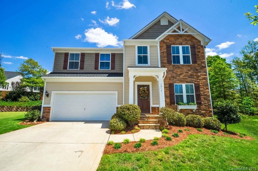 True Move in Ready home w/ great custom outdoor living space featuring a raised brick paver patio and fire pit.  Home has 4 beds/2.5baths, wood floors on main, separate dining room, and mud area off garage entrance.  Large open kitchen with bar island and breakfast area.  All with granite countertops, 42" cabinets with crown, and recessed lights, and matching blk appliances.  Huge Master Suite w/ his&her closets, double raised vanity with separate shower and garden tub.  Clean and Ready to Move!