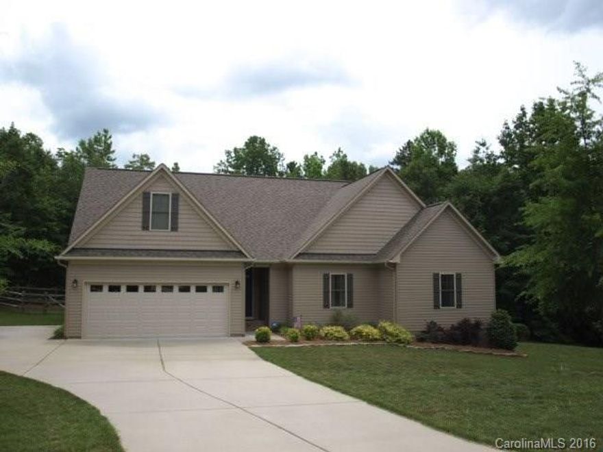 Captivating cul de sac home on 1.38 acres, open light & bright well thought out floor plan for easy entertaining, family gatherings and todays active lifestyle, decorator colors & finishes, one level living, gourmet kitchen w/double ovens, 5 burner cook top, granite counters, custom cabinets, SS appliances, master suite includes large shower with seat, dual sinks & walk in closet, NO carpeting, fenced yard, relax on the private rear covered deck or patio and enjoy the sites and sounds of nature