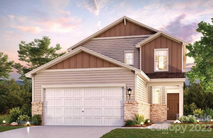 Come see why everybody is talking about living in York, SC.  Welcome to Asbury Ridge where you will find beautiful  lots, winding roads, walking trails, playground, sidewalks and easy access to shopping, dining and adorable downtown York.  The Pikes floorplan is a 4 bedroom, 2.5 bath and is  one of our most popular floorplans. This home features open kitchen with stylish cabinets and granite countertops. First floor is very spacious with soaring 9 ft. ceilings.  Tons of storage and Primary bedroom down.  Second floor has the secondary bedrooms all have large closets   Loft area can be used as an office or additional TV area. Durable LVP flooring in kitchen and great room. Exterior of home is 4 sides hardie board with brick or stone accent. 

Community features playground, walking trails and sidewalks.
  
Easy access to Hwy 5 and 49 to make your commute simple and direct.