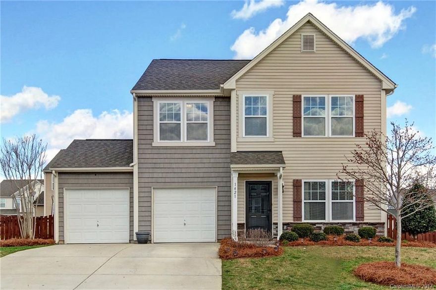 Immaculate, freshly painted, 4 bedroom home, with gorgeous flooring, granite counters, and stainless appliances.  You will love the large, flat, fenced back yard, and convenient location. This home has great entertaining spaces with the kitchen, dining, keeping room and great room open to one another. The laundry room is conveniently located upstairs. Garage has built in shelving and 2 full car garage bays. This home has just been inspected, appraised and has a home warranty!