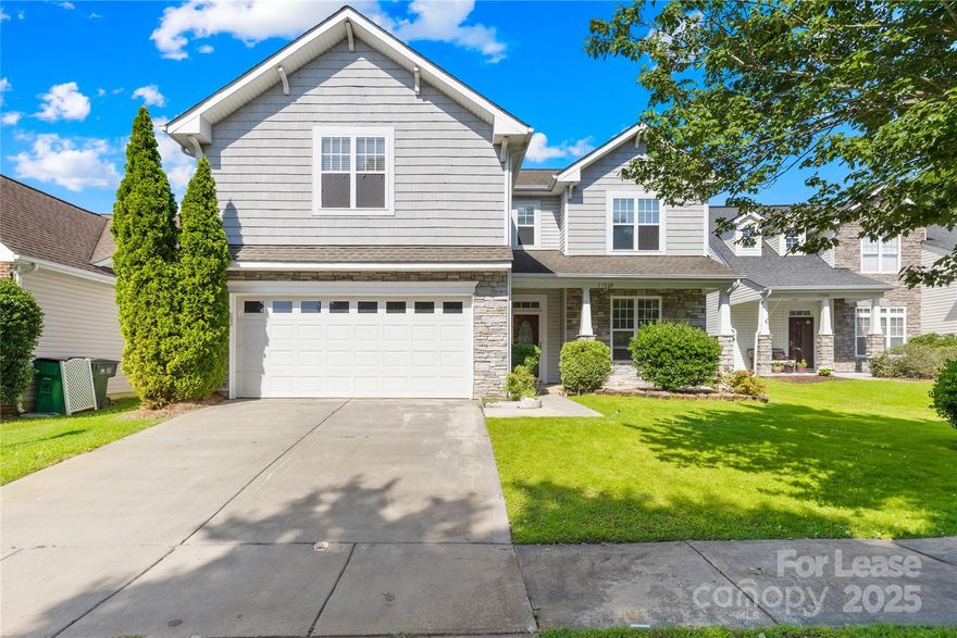 Beautifully maintained 2-story home in sought-after Southampton Commons — Available Now! Built in 2002, this 2,200 sq ft home offers 4 bedrooms, 3 full baths, a welcoming front porch, fenced backyard with patio, & 2-car garage. 

Main level includes a guest bedroom, full bath, 2-story great room with fireplace, kitchen with breakfast area, & formal dining. Upstairs: primary suite with walk-in closet and en-suite bath, 2 additional bedrooms, full bath, & laundry room. Kitchen features granite countertops, stainless steel appliances, tile backsplash & pantry. 

Community amenities: cabana, pool, & playground. Zoned for top-rated Ballantyne schools & walkable to shops, dining, and Sports Connection. Tenants pay lawn care, internet, water, gas, and electricity. Rent includes HOA, fridge, washer, and dryer. All tenants 18+ must complete credit/background checks, show proof of funds, and pay an app fee. 1-year lease required, no subleasing or short-term rentals.