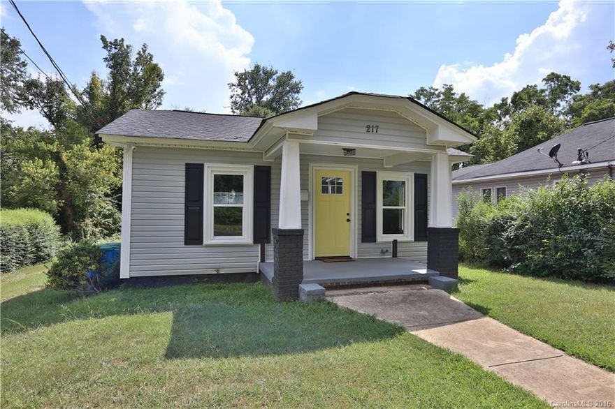 Charming Craftsman style bungalow has been completely updated! New roof, electrical, plumbing, kitchen, bath, floors, new HVAC and ductwork, insulation, new sheetrock, and great new back deck! Great location to downtown Belmont!
