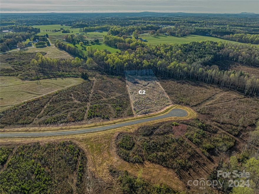 Lot C2 has plenty of flat space for your home site with a gently sloping back yard, down to a creek, ready for you to build your dream home!  Partially cleared and already perc tested for a 4 bedroom home, you are ready to bring your plans and your builder!  McCurry Farms is located across the street from the West Lincoln Library and park.  It has the oversized private home sites you have been waiting for in that peaceful-country setting.  Close enough to Lincolnton, Hickory and Charlotte to commute to work and low Lincoln County taxes! No HOA but the right amount of restrictions are in place to maintain the serenity and aesthetically pleasing landscape you expect. Come see the beauty and feel the peace for yourself! 1600 sq ft minimum to build.  McCurry Farm Lane is a private road with a road maintenance agreement in place and it already has power ran down McCurry Farm Lane.  If you are looking start your build quickly this is YOUR LOT!  Welcome to country living made easy!