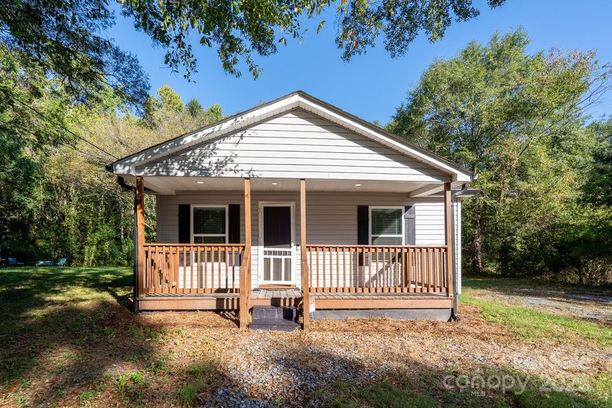 Welcome to this charming 2-bedroom, 1-bath home!  Relax on the covered front porch, then step inside to find LVP flooring, shaker-style cabinets, carpeted bedrooms and a convenient laundry closet. Recently remodeled approximately 2023 with updates including HVAC, roof and siding. Whether you are a first-time buyer, someone looking to downsize or a savvy investor, this gem checks all the boxes. Don't wait - Schedule your tour today before it's gone!