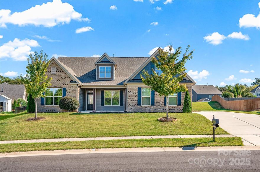 Welcome to 107 Morden Loop in Mooresville!
This beautifully maintained 3-bedroom home with a dedicated study sits on a spacious, nearly ½-acre, level lot in a highly sought-after community. Located in an award-winning school district and just minutes from shopping, dining, and historic Downtown Mooresville, this home offers the perfect blend of convenience and comfort. Enjoy the curb appeal of a side-load garage and relax on the covered rear porch with stylish tile flooring. Inside, you'll find durable LVP flooring throughout the main living areas and tile in all bathrooms and laundry. The community features sidewalks, a playground, and a welcoming atmosphere—perfect for all ages. Don’t miss your chance to call this one home!