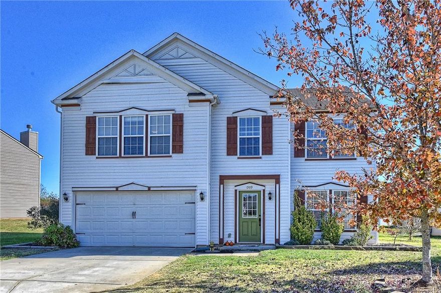 Wonderful 4 bedroom home with huge great room and kitchen! Study on the first floor would make a great office or play room.  Large walk in pantry and plenty of closet and storage space throughout.  Kitchen has stainless appliances and ample counter and cabinets space.  The master suite has a sitting room, double sinks, separate tub/shower and large walk  in closet. Outdoor space with large patio and fire pit…