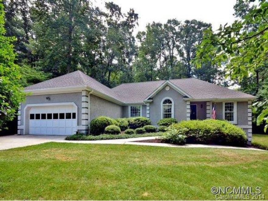 Classic stucco design, tucked away in great South location. Main level living, split bedroom plan, vaulted ceiling in great room, open and bright with hardwoods and tile throughout. Large fenced back yard.  Partially finished basement could be office, additional bedroom, etc. City water/sewer/ natural gas. High efficiency heat pump with natural gas back-up.  TC Roberson School District.