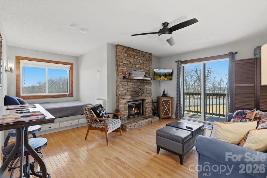 Enjoy breathtaking LONG-RANGE VIEWS of Grandfather Mountain from this beautifully FURNISHED second-floor suite at the Pinnacle Inn. This inviting one-bedroom suite with a full bathroom offers the perfect mountain retreat, whether you're looking for a personal getaway, full-time residence, or investment opportunity. Relax and take in the stunning scenery from your private vantage point overlooking the Blue Ridge Mountains. The UPGRADED BATHROOM features a tiled shower and tiled flooring, adding a modern, high-end touch. The kitchen has been updated with a new glass-top stove, making meal preparation both stylish and convenient. The POA dues include nearly everything except the electric bill, providing exceptional value and low-maintenance ownership. Residents of Pinnacle Inn enjoy access to outstanding amenities, including: Indoor heated pool, Exercise center, Sauna, Tennis courts, Pickleball courts. Whether you're enjoying cool summer breezes or cozy winter mountain views, this well-appointed suite offers comfort, convenience, and unbeatable scenery in one of Beech Mountain’s most desirable communities.