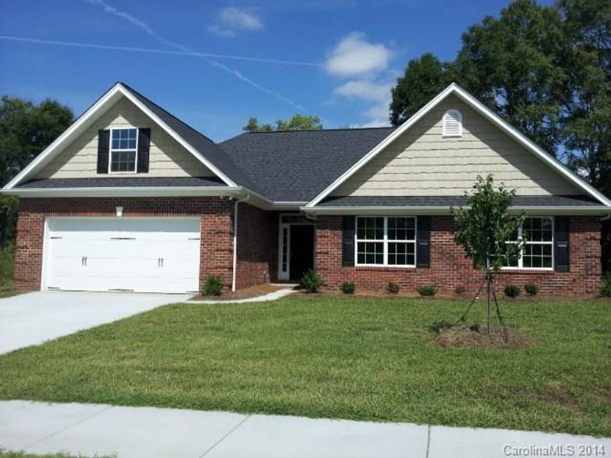 HOUSE is COMPLETED! Upgraded Black appliance pkg with Refrigerator included! $5000 toward cover closing cost with preferred lender & closing attorney only! Beautiful All Brick Ranch in Premium Location! Custom Decorative Ceiling in Great Room, Cozy masonry Fireplace with Gas Logs, Formal Dining Room with Columns, Granite Counter tops, hardwood Floors, rear covered porch, finished 2 car garage, 3 bedrooms with Bonus Room.