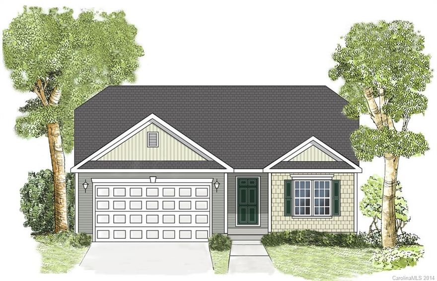 Settle into comfort in this 3 Bedroom quaint Ranch plan!  Fabulous use of 1560 sq. ft!  With vaulted ceilings in both the Family Room and Master Bedroom it offers a really open feel!  This home is an incredible value with all the benefit of new construction and a 10 yr. Home Warranty! Ask about our Home Town Hero Savings!
