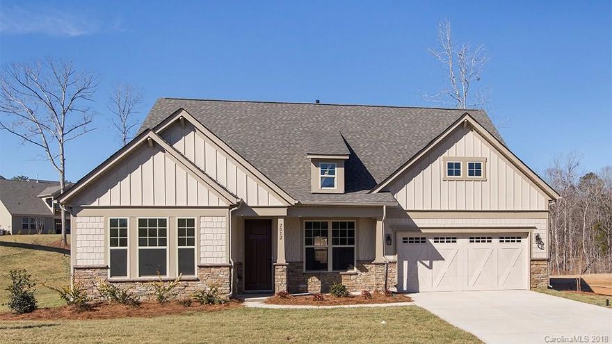 This beautiful Ranch home is ready now!  It's a fabulous Ranch plan and offers two guest suites on the main floor along with the owners suite, fantastic kitchen, screened in porch with gas fireplace and so much more. 2.5 baths, 4 ft. garage ext., screen porch with exterior fireplace, closing costs available with preferred lender, minutes to shopping, theaters, library, dining, close to the Ballantyne area, fitness center and pool under construction.