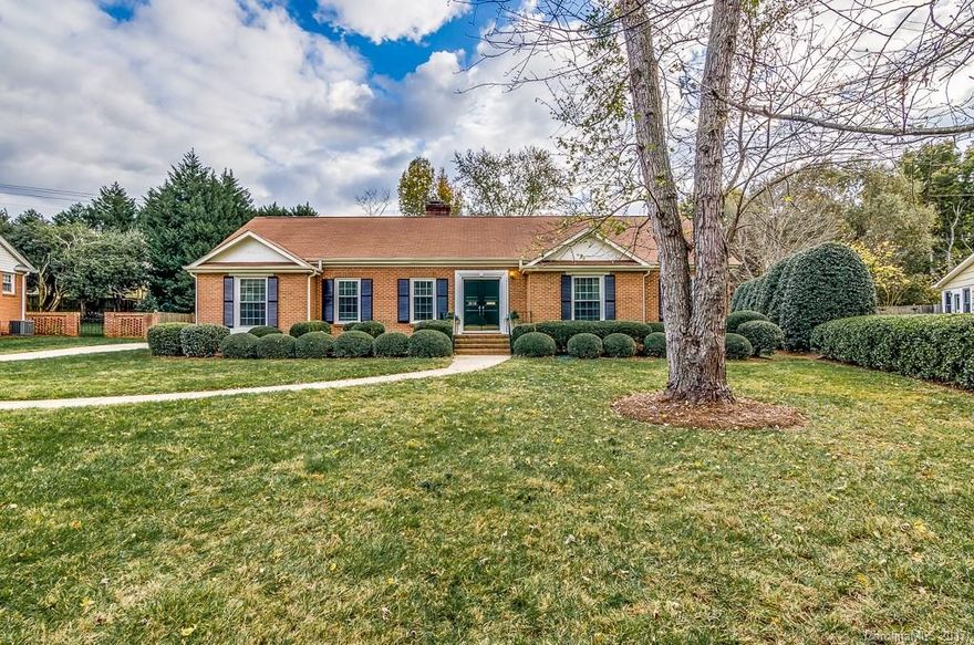 Beautiful home in sought after Southpark community of Mountainbrook.  Home on nearly half acre lot; You'll love the back yard - spacious, flat, and perfect for playing or entertaining. Three beds on main floor. A surprise bonus room, 4th bed & full bath on upper level.   SS refrigerator, gas range/oven and microwave.  Beautiful hardwood floors.  Three-season porch, attached 2-car carport and workshop. Community park, member swim and tennis club.  Zoned Myers Park HS, Carmel Middle, Sharon Elem.