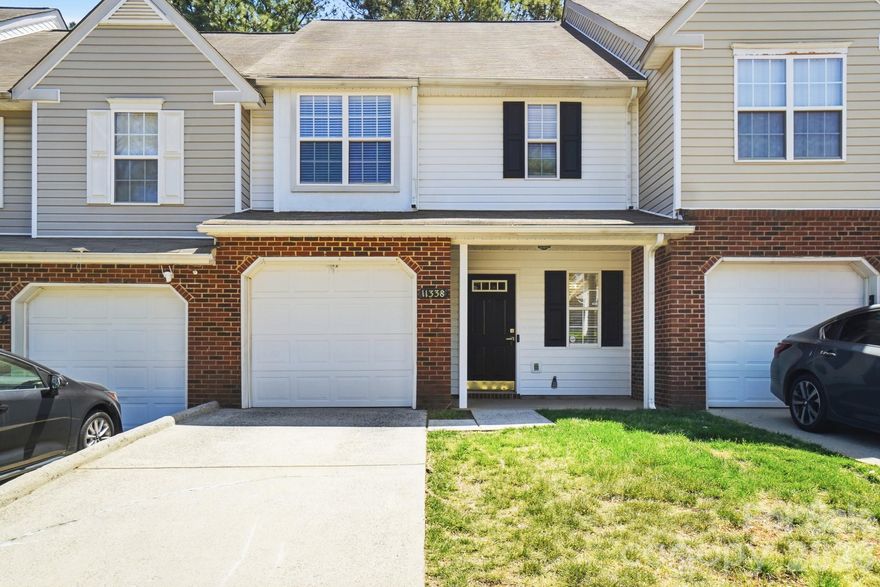 Back on the market after a stylish refresh! This updated 2-bedroom, 2.5-bath townhouse is move-in ready with brand-new LVP flooring, fresh paint, and updated light fixtures. The home includes a 1-car attached garage and is located in a desirable Charlotte community near shopping, UNCC, medical centers, and more!
The open floor plan features a freshly painted kitchen with ample cabinet space and SS appliances, a bright dining area, and a spacious great room—perfect for everyday living and entertaining. A convenient half bath completes the main level. Upstairs, two generously sized primary suites each offer a private en-suite bath for comfort and privacy.
Enjoy the outdoors on the patio, which backs to the community pool and offers the option to add a fence.
The HOA fee is $247/month through June 2026, increasing to $253/month thereafter. The confirmed special assessment will be paid in full at closing. New rental restrictions: owners must live in the unit for 5 years before leasing, with all leases requiring a minimum of 1 year starting January 2026.