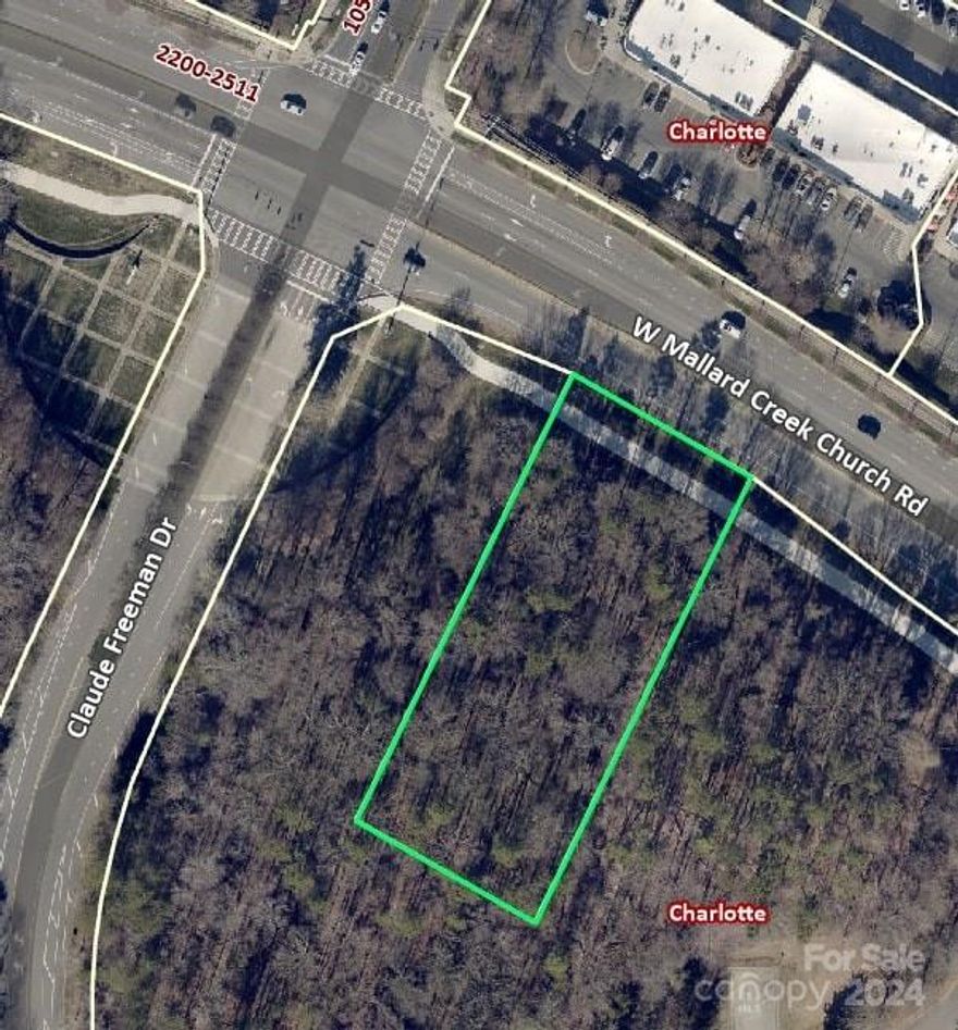 All Data was obtained from Seller, Tax Data or Inspection, Subject to Buyer Verification.

Prime 0.97-acre commercial land for sale in Charlotte, NC, featuring Commercial General zoning and approved rezoning for approximately 8,600 sq ft retail building. Strategically located in a rapidly developing commercial corridor, the property boasts high visibility with excellent frontage, easy access to major highways and public transportation, and proximity to shopping centers, restaurants, and residential communities. All necessary utilities are available nearby—an exceptional opportunity for investors and developers to capitalize on Charlotte's booming economy. Buyer to confirm Sewer options. 

Property is owned by an LLC of which the Listing agent is a part owner.

More information can be provided upon request. Please email or text Listing agent.