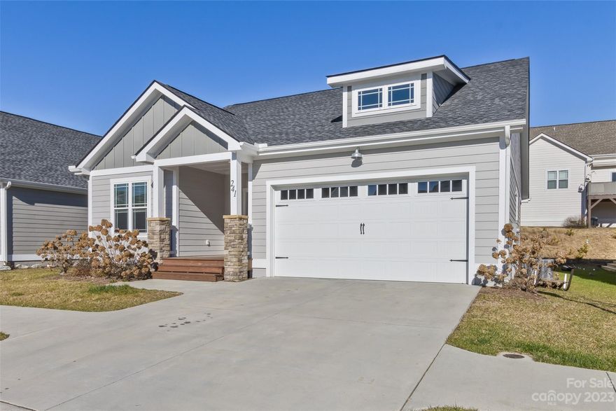 SHOWINGS BEGIN ON SATURDAY, JANUARY 20TH 2024.

Community, convenience, Affordability!   Built in 2021, this arts and craft bungalow has an open floor plan with modern finishes and enough space to entertain family and friends. You will find no better value than this one level home with cozy gas fireplace, beautiful granite counters, stainless steel appliances, walk in pantry, large island with extra storage, warm wood flooring throughout, and modern tile in both full bathrooms. A two-car garage, attic storage, covered front porch and back deck and concrete driveway are rare in this price point. The community is well appointed with sidewalks, streetlights, a dog park and walking trails.  With private road maintenance and lawn care provided by the HOA, feel free to live a lock and go lifestyle. A walk-in shower in the primary ensuite bath and bathtub/shower combo in 2nd bath covers all the bases.  Welcome Home!