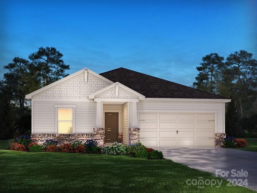 Brand new, energy-efficient home available NOW! Entertain with ease in the Gibson's bright, open-concept living space. A Jack-and-Jill bath with dual sinks serves the secondary bedrooms, while the private primary suite boasts a walk-in shower and impressive closet. Now selling, Solena at the Vineyards II brings a new phase of premium homesites to this lakeside master-planned community in Charlotte, NC. Homeowners will enjoy the resort-style pool, lap pool, sports complex including tennis and bocce ball and over ten miles of walking trails along open green spaces that wind along the waterfront of Lake Wylie. Schedule a community tour to learn more about our ranch-style floorplans with open-concept living.  Each of our homes is built with innovative, energy-efficient features designed to help you enjoy more savings, better health, real comfort and peace of mind.