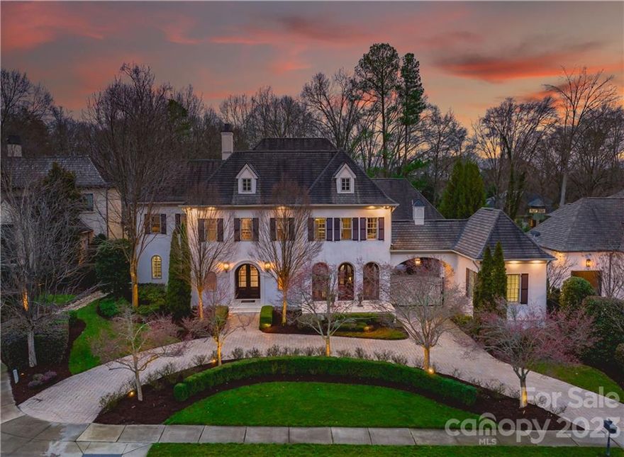 This Mediterranean, Modern Masterpiece was built by Kingswood Custom Homes and is tucked away in this exclusive South Park location. The elegance and detail will impress as you enter the stunning foyer and lookout to your private backyard oasis. Inside boasts gleaming tile/wood floors, huge arched windows, heated stone floors, stunning executive office with Spanish cedar paneling, spiral staircase, wine cellar, chef's kitchen with huge island & 2 dishwashers, large laundry room & drop zone. The sunroom overlooks the glamorous backyard. $350,000+ Kingswood renovation (2018). Upstairs boasts 4 large bedrooms, with en-suite baths, bonus room & gym room. Outside awaits your infinity edge salt water pool/hot tub, brand new poolside cabana complete with fireplace, outdoor tv, cathedral ceiling, built in grill, warming drawer, fridge, sink & ice maker and is a true entertainers paradise. Generator installed. This home is a piece of art with impeccable craftsmanship. Minutes to South Park!