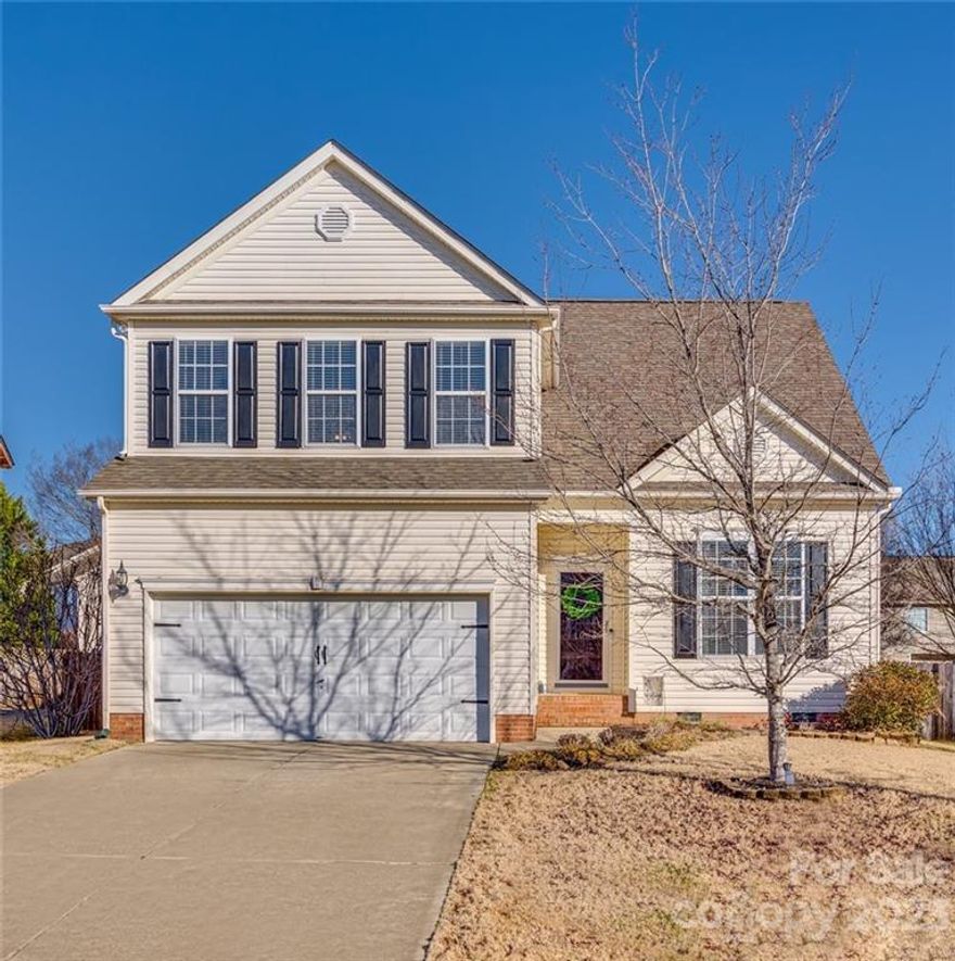 This is the one your buyer has been waiting for! Great Fort Mill location but close to River Gate shopping and quick access to I-77/485. Well maintained 4 bedroom home with new engineered wood floors thru main level. Foyer entry is open to vaulted living room/flex space and formal dining. The eat-in kitchen offers SS appliances, desk area, and plenty of cabinets and counter tops. Slider leads to nice deck overlooking fenced backyard. Cozy gas fireplace in the family room. Nice open landing upstairs with room for a study area. Vaulted Primary bedroom w 2 walk-in closets, double sinks, garden tub/sep shower. 3 nice sized secondary bedrooms, one is large enough to be a bonus/playroom. 2nd floor laundry room. Trane HVAC in 2017. Lots of fresh paint and updated fixtures.
