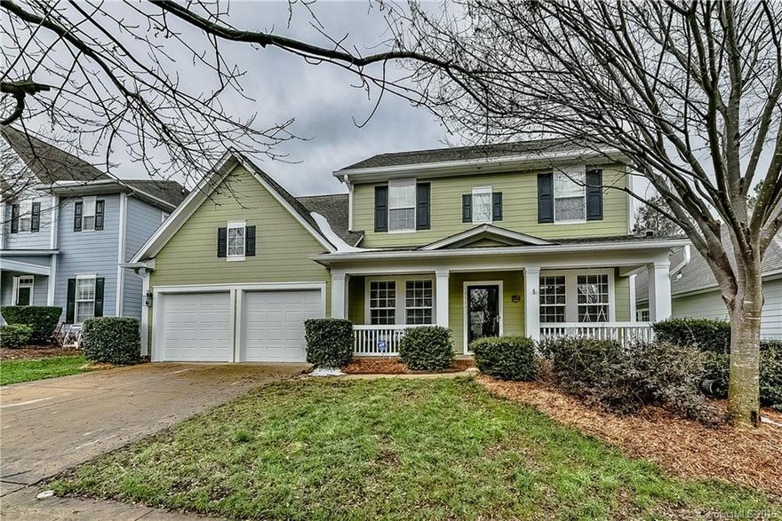 Gorgeous, impeccably maintained home with lots of curb appeal, mature landscaping, lovely rocking chair front porch, large yard and overall craftsman charm. The interior features an open, flowing layout with vaulted ceilings, 2-story great room, upgraded open kitchen concept, owners' retreat on the main level, private office, formal dining room along with hardwoods. Each bedroom upstairs has access to attic storage which makes this house accommodating for the extras. 1 yr home warranty included!