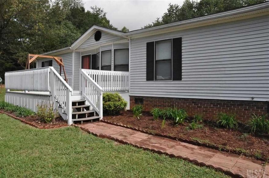 Cute house tucked back off road. Close to I-40. 15 minutes to Morganton, 10 Minutes to Hickory. If you want a couple of farm animals or garden this this house is for you. House is in great shape just ready for you to move in.  Lots of updates.