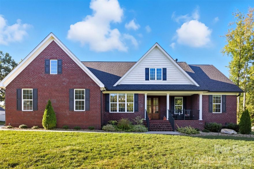 Wow! This is what you have been looking for! Custom classic Reeger Built brick home with 4 car garage and so much to like about this one.
Welcome home to this stunning custom-built, one-level brick beauty that blends comfort, space, and versatility in all the right ways. Featuring 3 bedrooms and 2 full baths, this home offers a wide-open floor plan perfect for both everyday living and entertaining.
Step inside and you’ll love the soaring high ceilings, dedicated office space, and beautifully tiled bathrooms that add a touch of elegance throughout. Enjoy your mornings on the covered front porch and unwind in the evenings on the spacious covered back porch—ideal for relaxing or hosting guests.
Car lovers and hobbyists—this is where it gets exciting. In addition to the oversized attached garage, you’ll find a 28x30 detached garage that is fully finished, complete with a half bath and incredible walk-up storage above. The upstairs space offers endless possibilities—finish it out for a bonus room, home office, playroom, or guest space.
This new price makes this an easy decision! Come see this before it is too late!