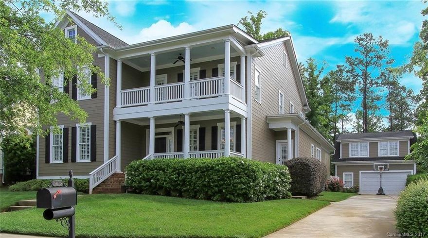 WOW! Beautiful Master Down with Double Story porches! Tons of upgrades, PLUS Living Space over garage, on .51 acre cul-de-sac lot! Ext HW Flrs, laundry up & down, Gourmet Kit w/ island, granite counters, gas cooktop, double oven, tile bcksplsh & wine frig! Huge MBR Suite. Custom outdoor living area w/brick FP  overlooking brick patio & spacious backyard, playset & hot tub! Add'l Sq Ft Living Space over garage w/its own full bath & custom separate HVAC. Lot goes back way past first tree line.