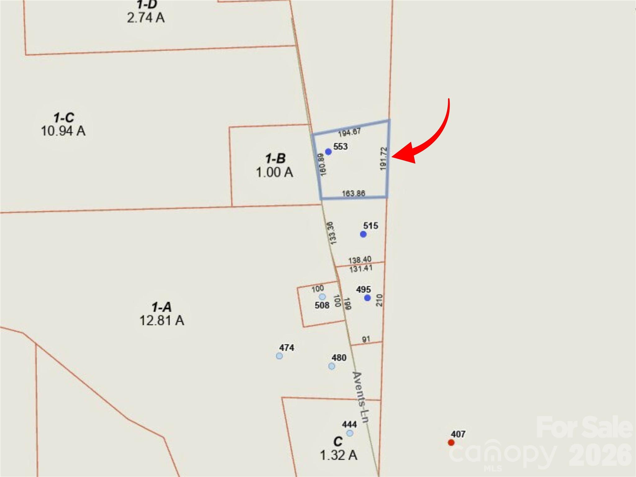553 Avents Lane TRACT 3