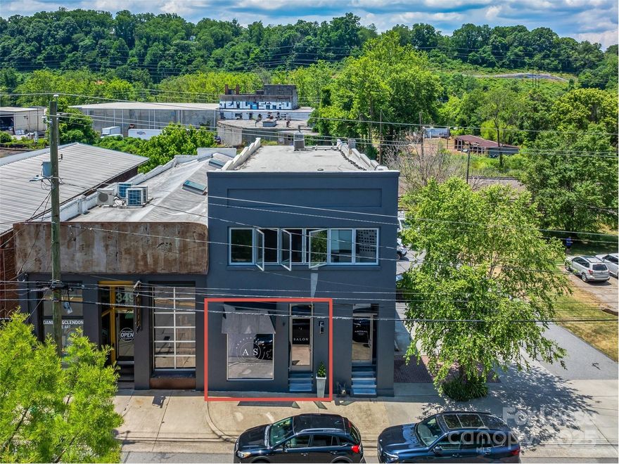 Located in the heart of Asheville’s vibrant River Arts District, this stunning historic building offers 2,709 SF of prime street level commercial space with abundant natural light (north and east facing windows) and architectural charm. Perfectly suited for gallery, retail, or salon use, this highly visible corner space allows you to be a part of the exciting revitalization of one of Asheville's most sought-after areas.  Five dedicated parking spaces on property with ample street and private parking options in the immediate vicinity.  Offered at $27/ SF NNN. Please do not disturb current tenant, listing agent accompanied showings only.