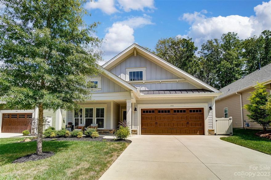 Welcome home to this 3 bed, 2 bath open plan ranch in certified wildlife habitat community. The perfect location to relax and enjoy nature. The upgraded gourmet kitchen with granite countertops and stainless steel appliances is open to dining and living area, with plenty of space to entertain. The coffered-ceilinged living room has a cozy gas fireplace, surround sound and motorized blinds. A split bedroom floorplan, the large primary suite has views of the extensive landscaping. The primary bath has a luxurious extended zero-entry shower. Enjoy relaxing on covered back porch with motorized screens and extended paver patio. Ugrades include tankless water heater. Lawn maintenance is included in the HOA for the community, leaving plenty of time to explore the surrounding area. Convenient to I-85, Hwy 29 and Historic Downtown Concord. Afton Ridge and Downtown Kannapolis are convenient shopping and dining locations. This home is energy star rated with lower monthly energy costs.