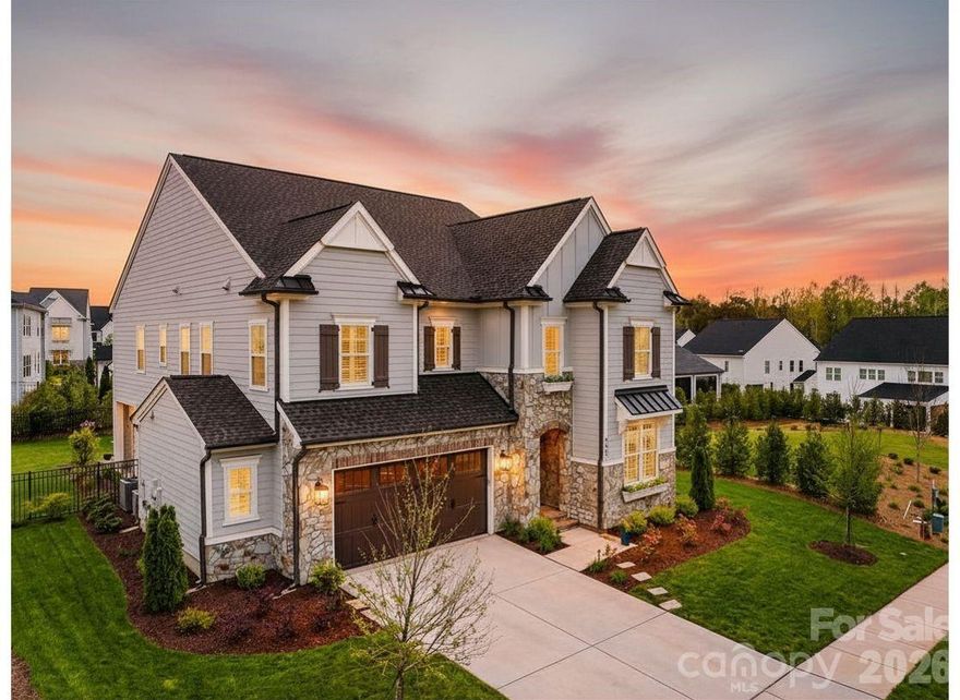 BETTER THAN NEW & READY NOW! Skip the 10-month construction wait and move into this designer-curated 2024 Classica Coronado today. Perfectly positioned on a premier park-side lot in Arden Mill, this "Signature Designed American Cottage" offers a luxury lifestyle that goes beyond standard construction.WHY THIS HOME STANDS OUT:PREMIER PARKSIDE LOCATION: Enjoy rare, unobstructed views and immediate access to Pavilion Park, neighborhood soccer games, and community trails right from your front door.MULTIGENERATIONAL SUITE: A private main-level guest wing offers a secluded retreat for parents or long-term guests without sacrificing the home’s flow.$35K+ IN POST-CLOSING UPGRADES: Move in with everything already finished—including custom plantation shutters, motorized patio shades, designer lighting from Lee Lighting, a fully fenced yard, and professional landscaping.INDOOR-OUTDOOR BLISS: Dramatic oversized sliders lead to a covered patio with motorized screens, merging your living room with peaceful, green pocket-park views.CHEF’S KITCHEN: Massive quartz island (seating for 5!), Zellige tile backsplash, double ovens, and a walk-in pantry.LIFESTYLE & LOCATION: Experience the perfect blend of luxury, privacy, and community. Live steps from the park, walk to top-rated Fort Mill schools, and enjoy being minutes from the dining and shopping at Kingsley. With wide-plank hardwoods, a tankless water heater, and impeccable modern design, this is the turnkey "forever home" you've been waiting for.